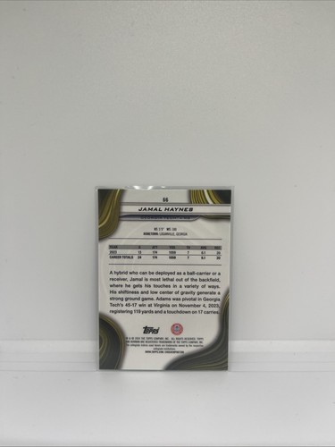 2024 Bowman University Best - Speckle Refractor Jamal Haynes #66 - Afbeelding 2 van 2