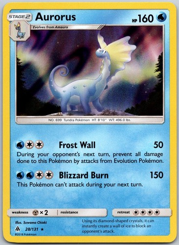 Aurorus 28/131 Holo Rare Forbidden Light