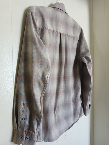 Camisa a Cuadros DIXXON FRANELA THE HOLBROOK Perla A Presión Azul Claro Y Beige Talla M - Imagen 9 de 16