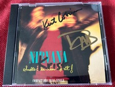 Nirvana Autographed Smells Like Teen Spirit Cd Kurt Cobain Dave Grohl Signed