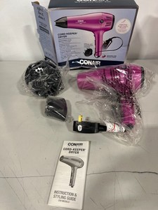 CONAIR Cord Keeper 1875 Watt Ionic Technology Hair Dryer with Retractable Cord