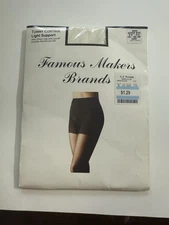 Ladies Famous Makers Pantyhose Extra Width Queen Size Sheer 1x-2x Ivory Women’s