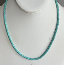 Collana Sterling Santo Domingo 4mm Turchese Heishi 19,75" Perfect4Pendants