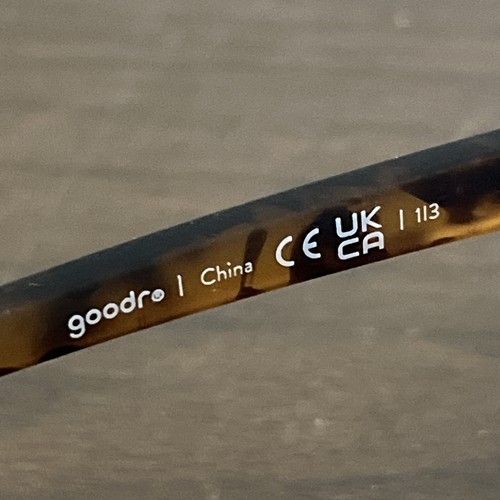 goodr Designer Square Sunglasses Tortoise Shell Smaller Is Baller In Brown - Picture 7 of 8