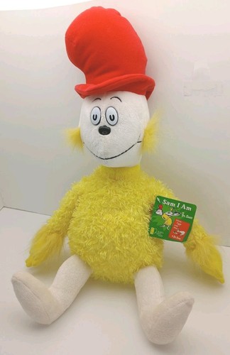 Neu Kohl's Cares Dr. Seuss Sam, ich bin 16 Zoll sitzend Plüschtier Stofftier Spielzeug gelb