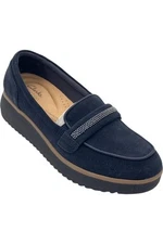 Clarks Collection x Jane & Courtney Leather Loafers Zylah Shine Navy