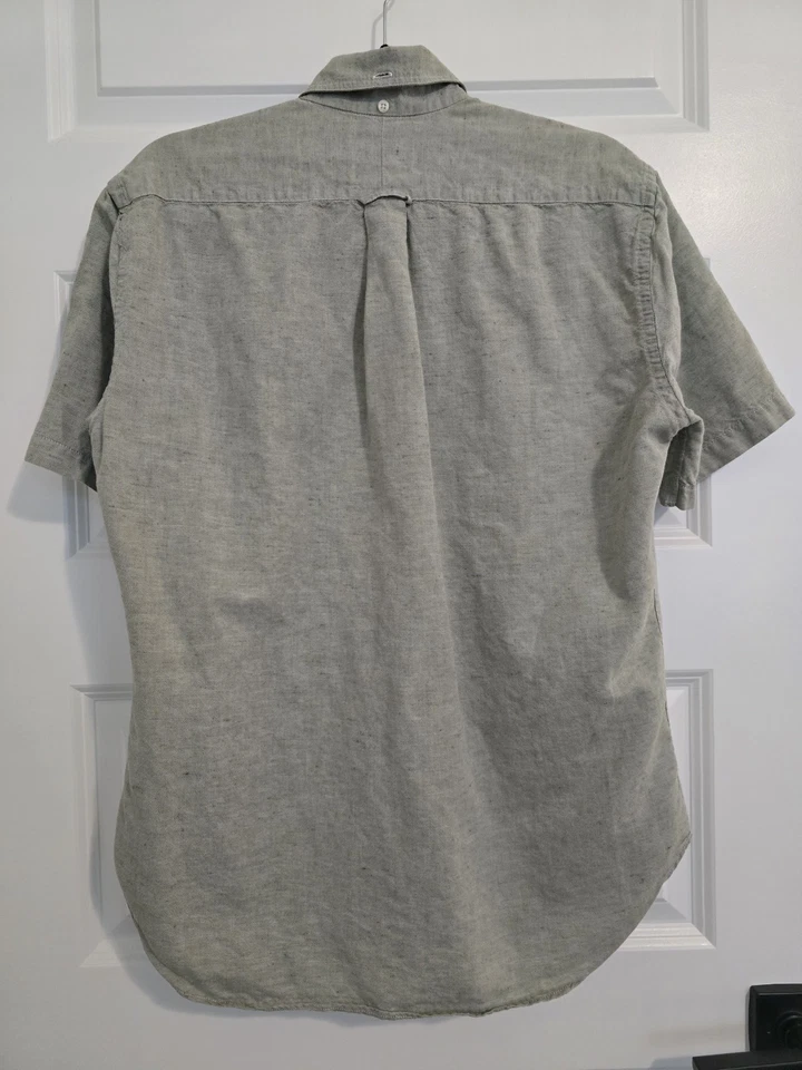 Gitman Vintage Linen Popover Shirt – Light Green – Size Medium – USA Made - Image 2 of 2