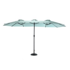 14.8 Ft Market Umbrella with Crank UV-Resistant Sun Shade Canopy Without base
