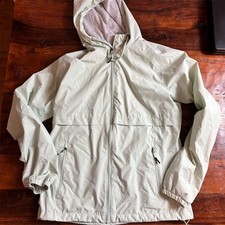 New Balance Women's Windbreaker Jacket Green Hooded Size S Casual Spring
