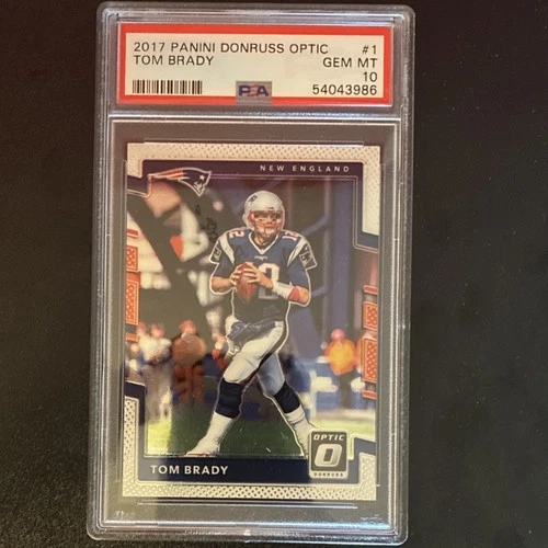 Panini 2017 Donruss Optic Tom Brady #1 New England Patriots PSA 10 Base Football