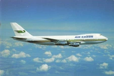 Postcard Airline Air Gabon 747-2008 AP1.