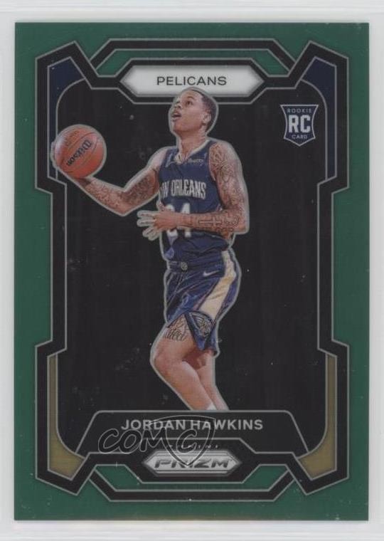 2023-24 Panini Prizm Green Prizm Jordan Hawkins #130 Rookie RC 07i7