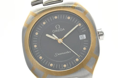 [NEAR MINT] OMEGA Seamaster Polaris 396.1022 Cal.1438 Quartz Men's Watch JAPAN