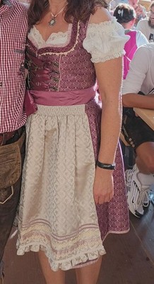 Edles Dirndl von Stockerpoint Gr.40 bordeaux/beige/rose` 