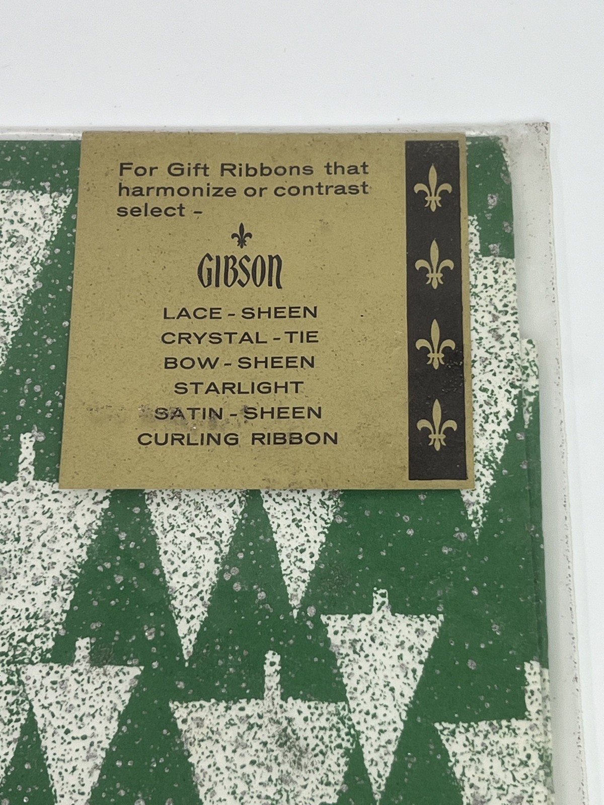 Vintage Dennison & Gibson Christmas Wrapping Paper 2 pkgs Skating Santa & Tree's