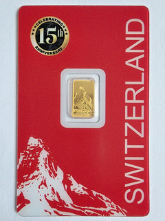 Goldbarren 1 Gramm Pamp Suisse " Matterhorn 2026 " 999.9 Feingold im Blister