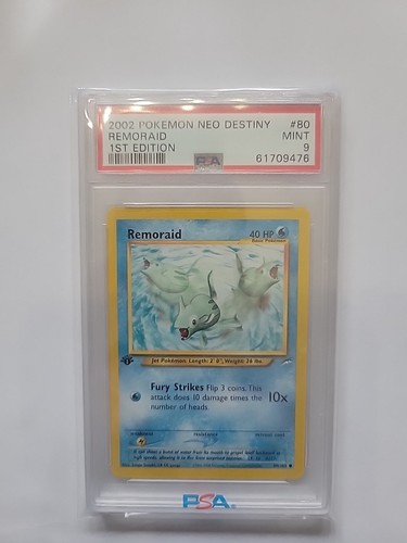 Pokemon 2002 1° Edizione Neo Destiny Remoraid #80 PSA 9
