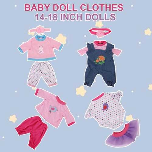 Doll Clothes Set, 18 Inch Baby Doll Fashion Clothes and Accessories(No Doll)` - Bild 11 von 16