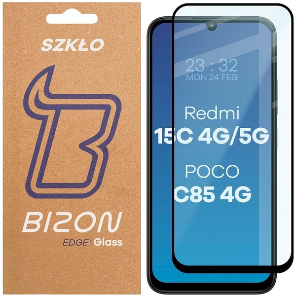 Bizon Glass Edge 2 Xiaomi Redmi 15C 4G / 5G / Poco C85 4G 173Mm Schwarzer Rahmen-image