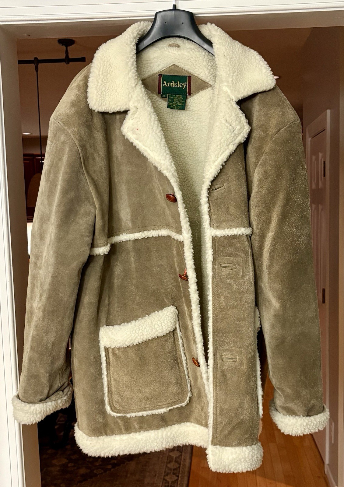Ardsley Genuine Leather Rancher Style Shearling XL Men's Jacket VG+