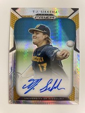 2019 Panini Prizm Draft Picks Auto Prizm /75 TJ Sikkema #58 Auto Tigers