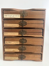 Kingsley Hot Foil Stamping Machine Type Set Letters 6 Boxes W/Cabinet