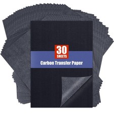 Carbon Paper for Tracing Transfer Paper, 30 Pcs Black Graphite Copy Paper