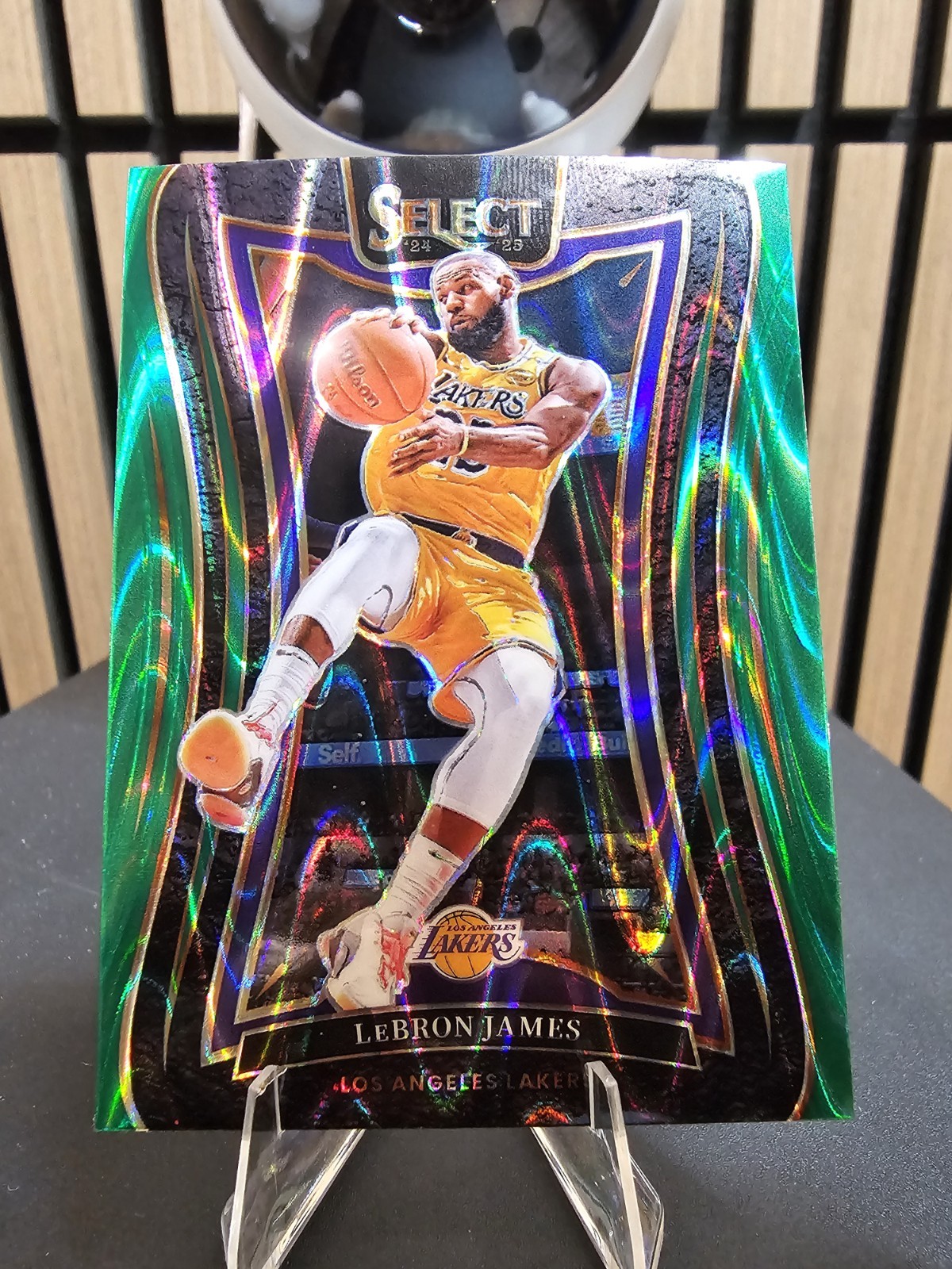 2024-25 Panini Select #310 LeBron James Green Tectonic Prizm SSP