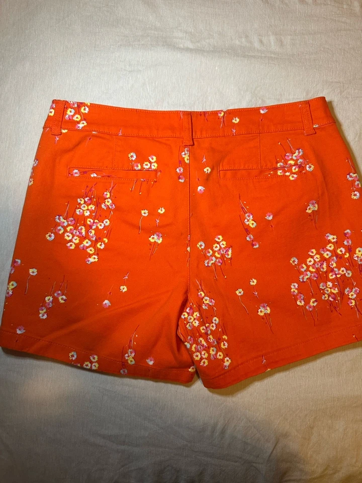 Ana A New Approach Pantalones Cortos Naranja Floral Talla 6 Sarga Cortos Foto 2 de 3