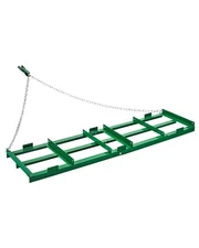 6ft Green Tow Behind Drag Harrow Heavy Duty Leveling Rake for Lawn and Driveways