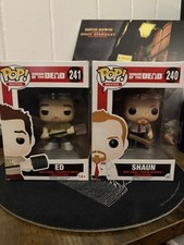 Shaun Of The Dead Vaulted Shaun #240 And Ed #241 Funko Pops
