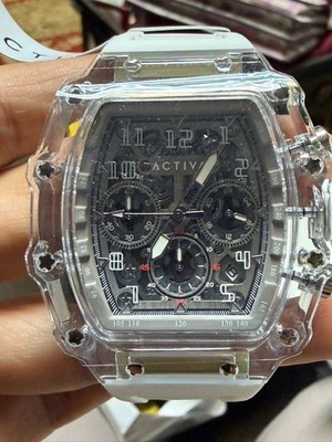 Activa  X Invicta 44.3mm w/ Skeleton Dial PC Case White Watch ACW2305-004
