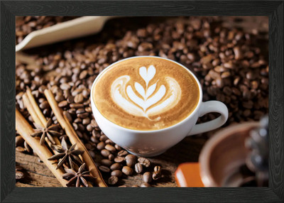 Coffee Time 119 gerahmtes Wandbild Poster Leinwanddruck Bild