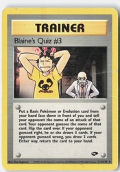 Blaine's Quiz #3 112/132 Gym Challenge