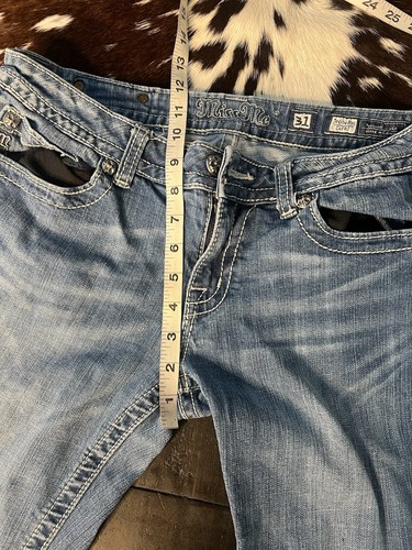 Jean Miss Me Fille - Taille 12 - Melon Capri Fleur-de-lis - Comme Neuf