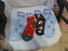 4 Pairs Of Christmas Socks Women's New With Tag