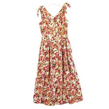 Guess Georges Marciano Midi Dress Size 2 S/M Fit Flare Floral Party True Vtg USA