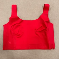 New Ruby Ribbon Sleek Shape Demiette Bra Red Glitter Sparkle and Shine 32