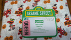 SESAME STREET ELMO HALLOWEEN QUEEN SIZE 4  PIECE  SHEET SET TRICK OR TREAT