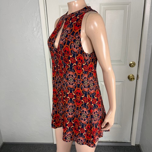 Minivestido túnica Free People para mujer 10 Get together viscosa floral boho G3-15 - Imagen 3 de 7