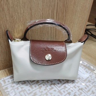 Longchamp Top Handle Bag XS Mini Bag in white.shoulder New From