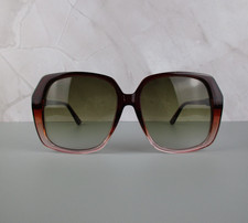 Two Tone Retro Women's Square Oversized Sunglasses