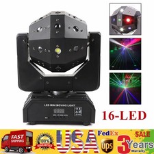 RGBW LED Laser Moving Head Stage Light DMX DJ Disco Party Effect Lighting USA.