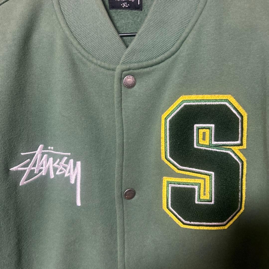 Stüssy green stadium jacket XL thumbnail 3