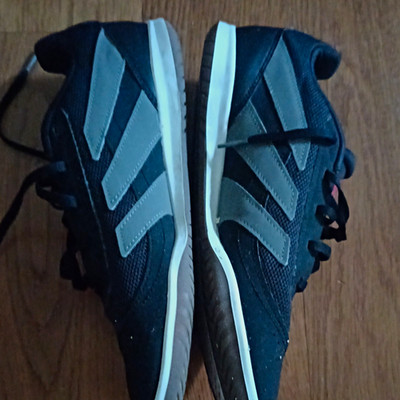 adidas Predator Indoor Sala Hallenschuhe Top Schnürung Schwarz/Grau EU 42