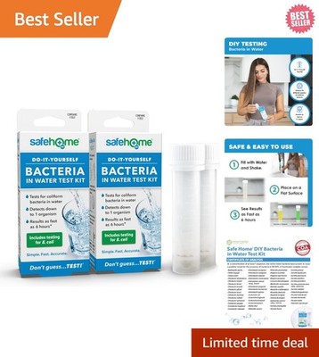 EPA Certified Water Bacteria  Kit - Quick 6-Hour Results - 2 Pack Unscented