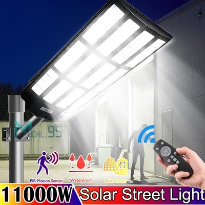 16000000LM Commercial Solar Street Light Outdoor Dusk to Dawn Solar Super Bright
