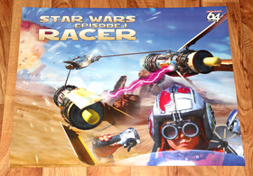 1999 Command & Conquer / Star Wars Episode I Racer N64 Dreamcast Vintage Poster