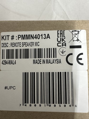 Motorola PMMN4013A Mikrofon, Remote Spealer Mic, RX-JACK. A2 - Bild 7 von 7