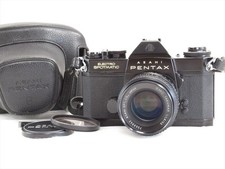 【EXC+!!】Asahi Pentax ES film camera w/smc Takumar 55mm f/1.8 Lens w/ Case...